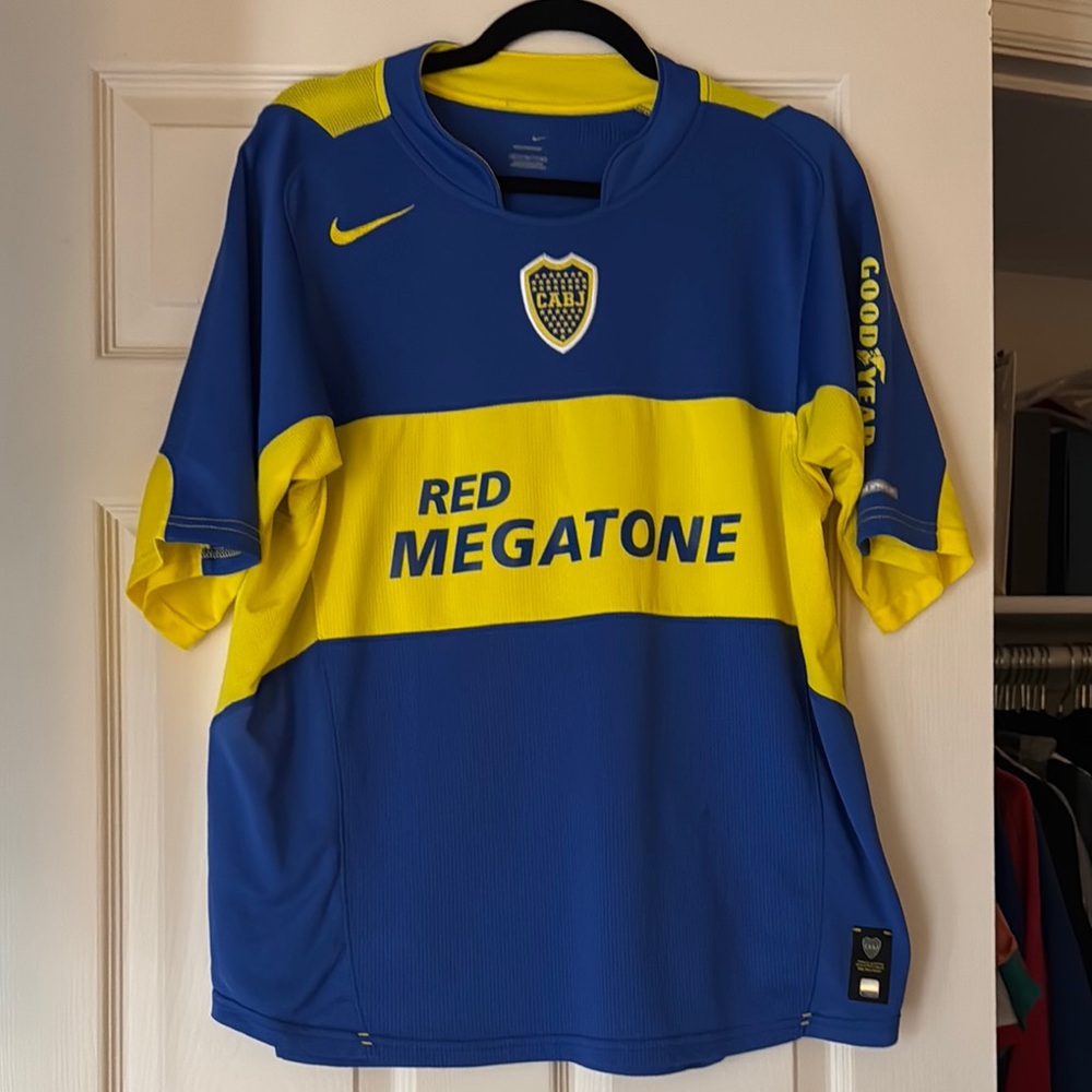 Nike Blue and Yellow Men's Jersey